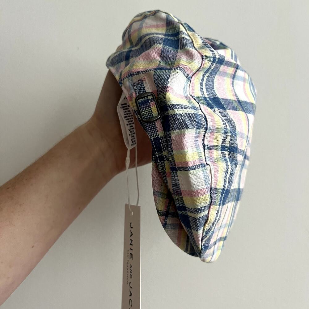 NEW Janie & Jack Plaid Newsboy Hat Size 2T to 3T